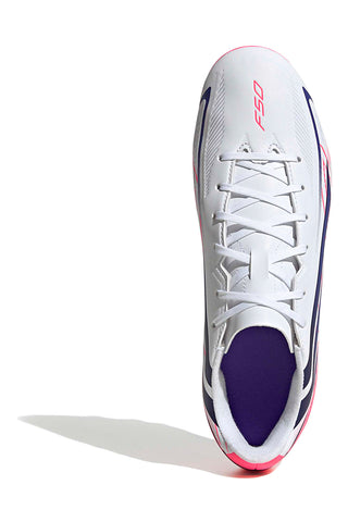 Scarpe da calcio bianche fucsia Adidas Hyperfast Club Fg/mG