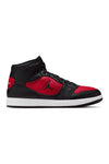 Schwarze und rote Nike Jordan Access Court Mid Sneaker mit mittlerem Schaft
