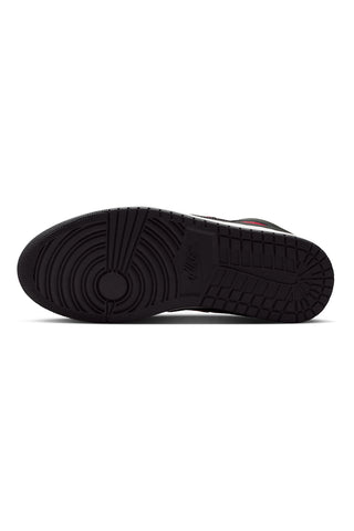 Schwarze und rote Nike Jordan Access Court Mid Sneaker mit mittlerem Schaft
