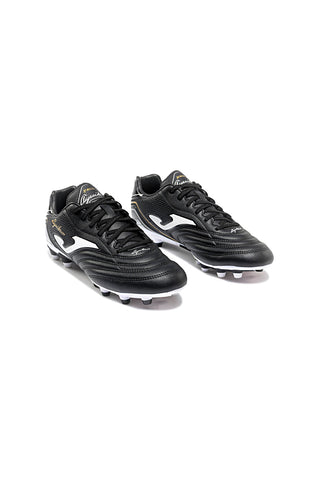 Scarpe da calcio nere con dettagli bianchi e oro Joma AGUW2601FG