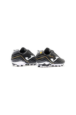 Scarpe da calcio nere con dettagli bianchi e oro Joma AGUW2601FG