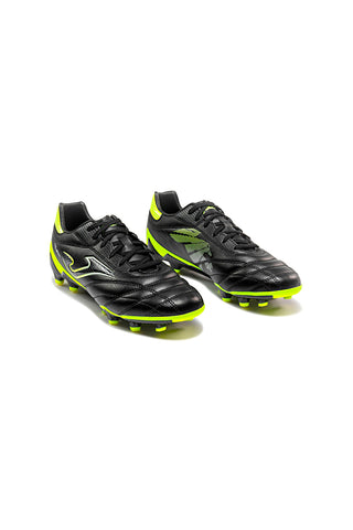 Scarpe da calcio nere con dettagli giallo fluo Joma TOLW2601FG