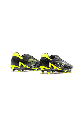 Scarpe da calcio nere con dettagli giallo fluo Joma TOLW2601FG