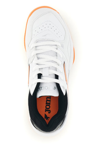 Scarpe tennis e padel bianche con dettagli arancione fluo Joma JMATW2602C