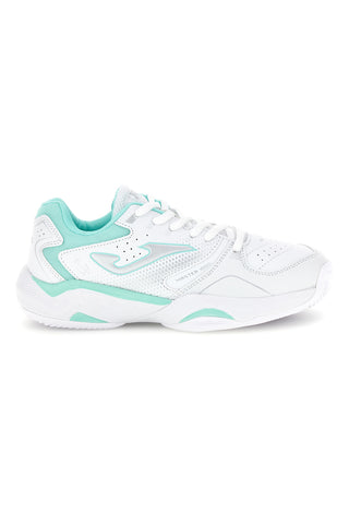 Sneakers bianche con inserti verde acqua Joma JMATW2632C