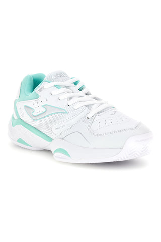 Sneakers bianche con inserti verde acqua Joma JMATW2632C