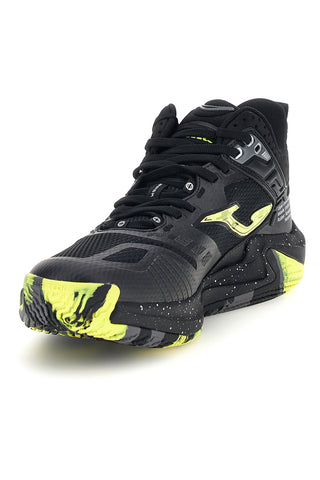 Scarpe da basket nere con dettagli giallo fluo Joma BKBUZZW2601