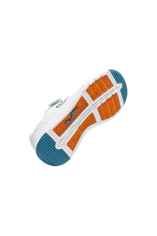 Sneakers bianche con dettagli azzurri e chiusura a strappo Joma WHARW2605