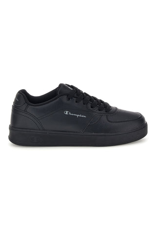 Schwarze Low-Top-Sneaker mit seitlichem Logo Champion Newman