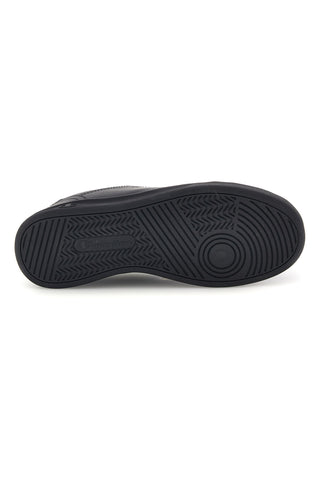 Schwarze Low-Top-Sneaker mit seitlichem Logo Champion Newman