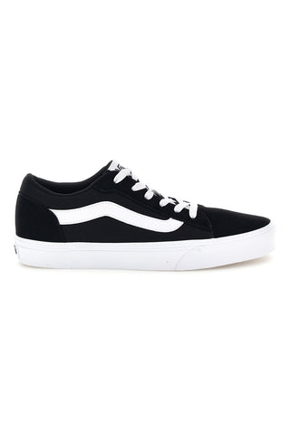 Sneakers nere in tela con banda laterale bianca Vans Vero Vs