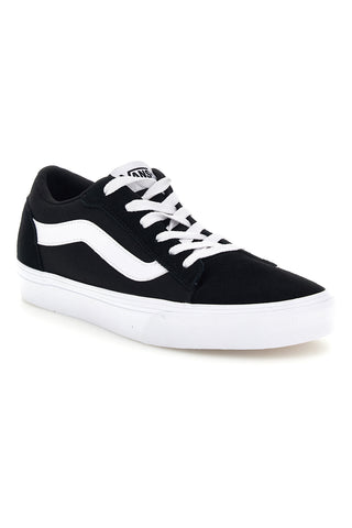 Sneakers nere in tela con banda laterale bianca Vans Vero Vs