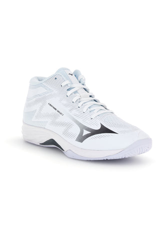 Weiße Volleyballschuhe mit hohem Schaft und Mesh-Obermaterial: Mizuno Lightning Select Mid