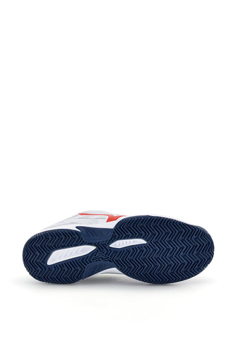 Scarpe da tennis bianche con dettagli rossi e blu Mizuno Break Shot 5 CC