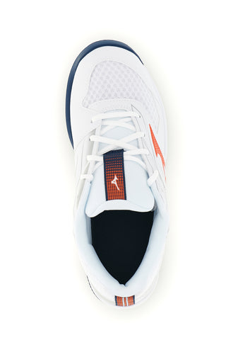 Scarpe da tennis bianche con dettagli rossi e blu Mizuno Break Shot 5 CC