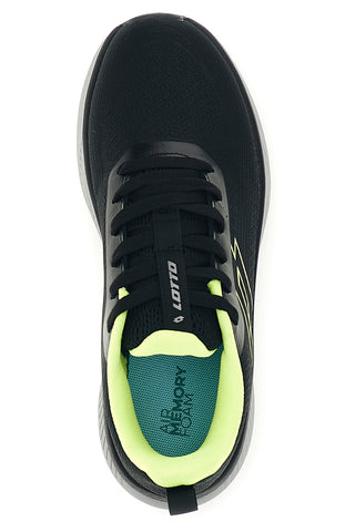 Scarpe da walking nere in mesh con dettagli fluo Lotto SpeedRide 900 III S
