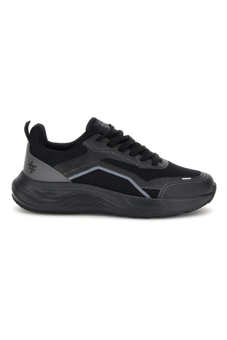Schwarze Sneaker mit grauen Details 2t2l BK26WTZ15
