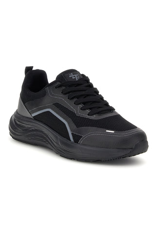 Schwarze Sneaker mit grauen Details 2t2l BK26WTZ15
