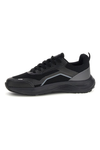 Schwarze Sneaker mit grauen Details 2t2l BK26WTZ15