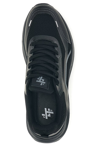 Schwarze Sneaker mit grauen Details 2t2l BK26WTZ15