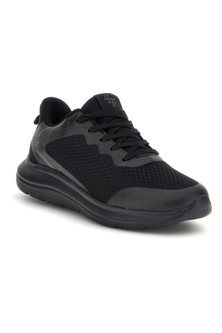 Schwarze Sneaker mit Ton-in-Ton-Details 2t2l BK26WTZ18