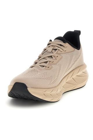 Beigefarbene Sneaker mit profilierter Sohle 2t2l Premium BS2618