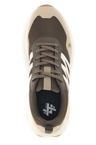 Braune Sneaker mit beigen Details 2t2l Premium YH24157