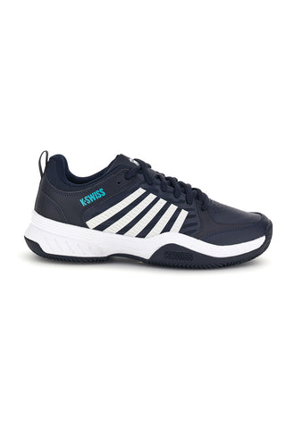 Scarpe da tennis blu con logo laterale bianco K-swiss Court Express 2 Clay