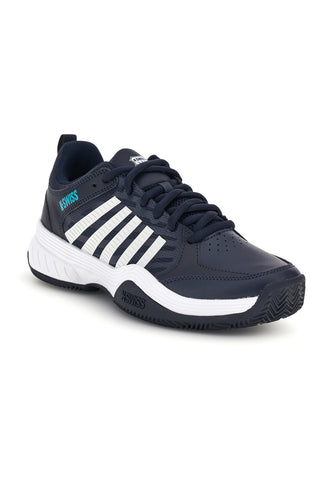 Scarpe da tennis blu con logo laterale bianco K-swiss Court Express 2 Clay