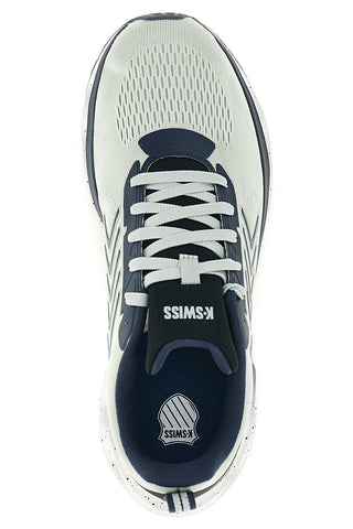 Sneakers grigie e blu in tessuto mesh con suola ammortizzata K-swiss Melrose Tubes Lite