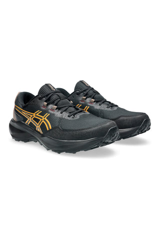 Scarpe da trail running nere con logo giallo Asics Gel-Venture 11