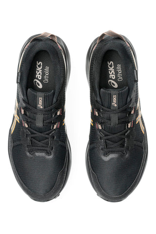 Scarpe da trail running nere con logo giallo Asics Gel-Venture 11