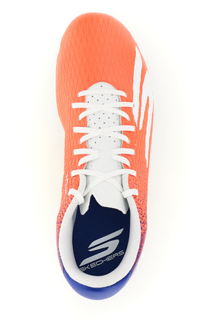 Scarpe da calcio arancio e blu con tacchetti Skechers Skx 2 Club Mg