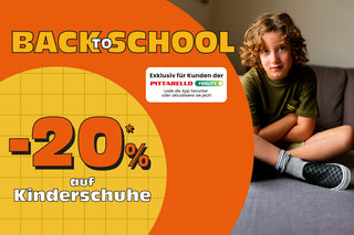 Back to School: 20 % Rabatt auf Kinderschuhe!