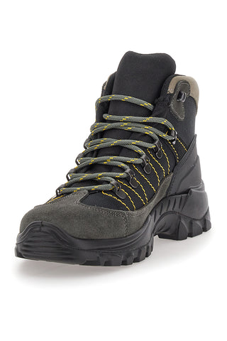 Scarponcino da Trekking Antracite In Pelle Scamosciata Grisport 13342