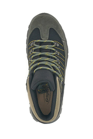 Scarponcino da Trekking Antracite In Pelle Scamosciata Grisport 13342