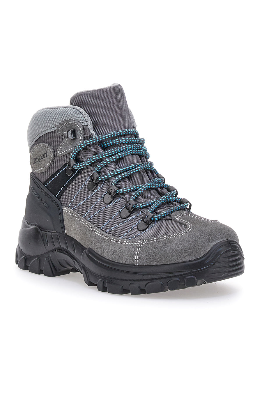 Scarponcino da Trekking Grigio In Pelle Scamosciata Grisport