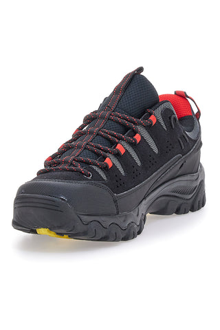 Schwarze Trekkingschuhe mit roten Details Goodyear 41029