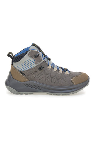 Track Down 15503S48T Wasserdichte graue Wanderschuhe mit blauen Details