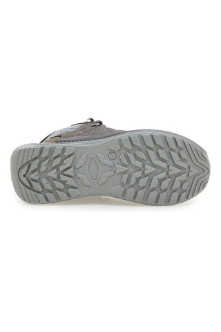 Track Down 15503S48T Wasserdichte graue Wanderschuhe mit blauen Details