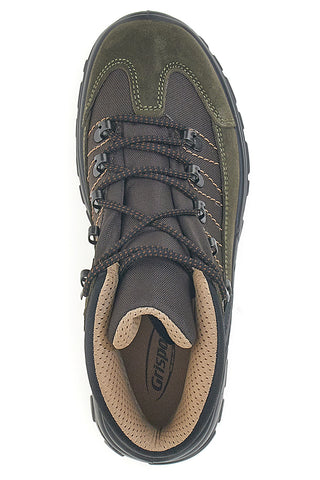 Scarponcini da trekking verde militare con suola carrarmato Track down 13342S36