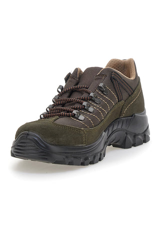 Scarpe da trekking verde militare con suola carrarmato Track down 13358S34