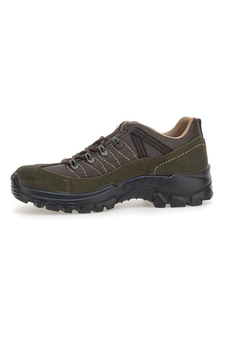 Scarpe da trekking verde militare con suola carrarmato Track down 13358S34