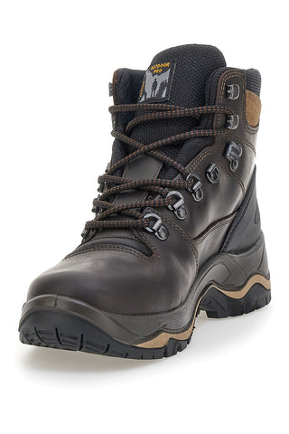 Braune Trekkingstiefel mit Vibram Track Down Sohle 11205P150G