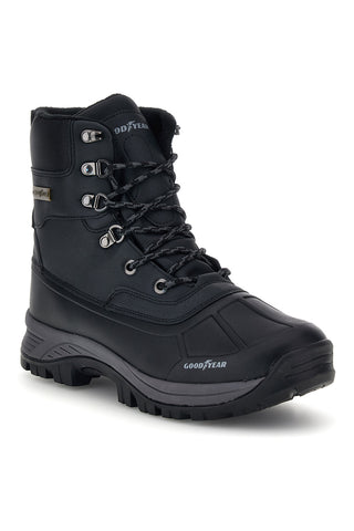 Scarponcini neri waterproof con interno caldo Goodyear GY42039