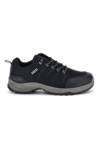 Schwarze Wanderschuhe mit grauer Sohle Altemberg B006