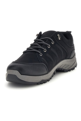 Schwarze Wanderschuhe mit grauer Sohle Altemberg B006