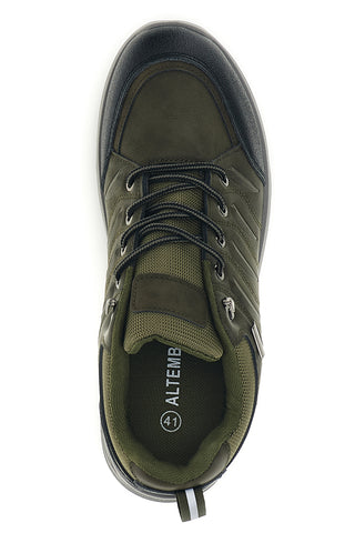 Grüne Wanderschuhe mit grauer Sohle Altemberg B006