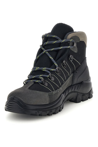 Scarpe trekking alte nere con lacci e suola scolpita Track down 13342S43