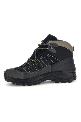 Scarpe trekking alte nere con lacci e suola scolpita Track down 13342S43